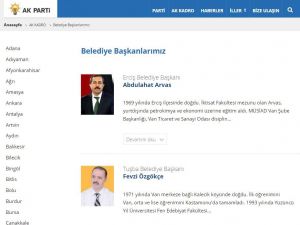 AK Parti resmi internet sitesi, DBP'li belediyeye kendi başkanını atadı