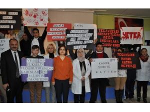 Nevşehir’de Öğrencilerden ’Cansel Buse’ Protestosu