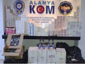 Alanya’da Polis Kaçak İçkiye Geçit Vermiyor