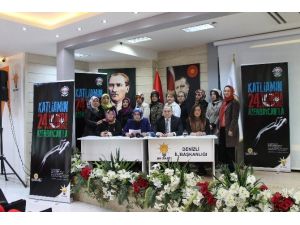 AK Partili Kadınlar Hocalı Katliamını Kınadı