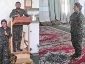 YPG'li teröristler camilerle dalga geçti