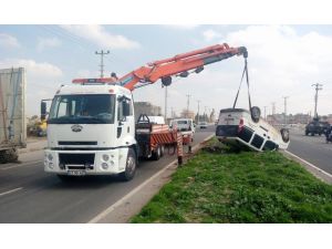 Nusaybin'de trafik kazası: Bir kişi yaralı