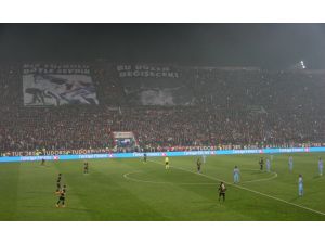 Trabzonspor: 0 – Osmanlıspor: 1 (İlk yarı)