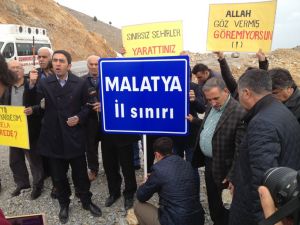 CHP'den, Malatya-Adıyaman arasında 'il sınırı' eylemi