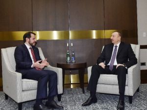 Berat Albayrak, Azerbaycan Cumhurbaşkanı Aliyev Tarafından Kabul Edildi