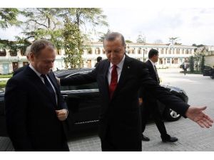 Cumhurbaşkanı Erdoğan, AB Konseyi Başkanı Tusk’ı Kabul Etti