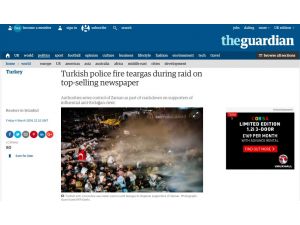 İngiliz basını: Zaman baskını sırasında polisten biber gazı müdahalesi