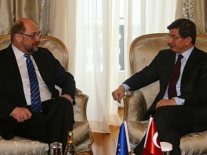 Başbakan Davutoğlu AP Başkanı Schulz ile görüştü