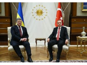 Cumhurbaşkanı Erdoğan Ve Ukrayna Devlet Başkanı Poroşenko İle Görüştü