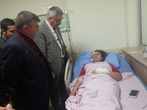 Vali Kılıç Ve Başkan Akdoğan Yaralıları Ziyaret Etti