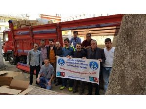 Şambayat’tan, Bayır Bucak Türkmenlerine Gıda Yardımı