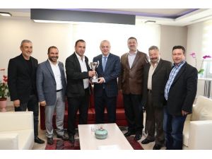Şampiyon Alaşehir’den Başkan Ergün’e Ziyaret