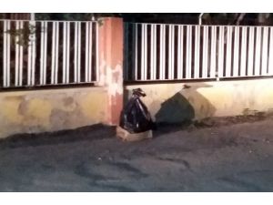 Silifke Adliye Lojmanı İstinat Duvarı Yanına Bırakılan Poşet Korkuttu