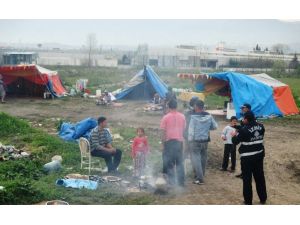Sanayi Mahallesindeki 57 Çadır Kaldırıldı