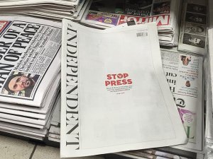 The Independent son kez basıldı
