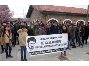 Üniversite Öğrencilerinden ’Ali İsmail Korkmaz’ Protestosu