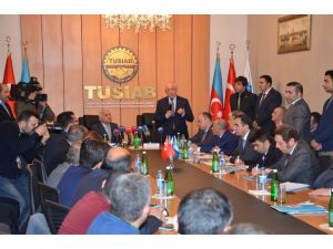 Azerbaycan Devlet Gümrük Komitesi Başkanı Türk işadamları ile biraraya geldi
