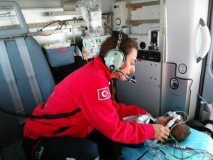Ambulans Helikopter 11 Aylık Bebek İçin Havalandı
