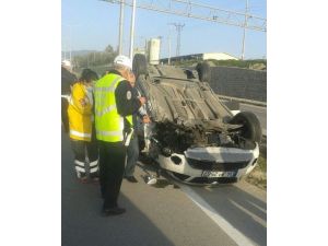 Otomobil Takla Attı: 3 Yaralı