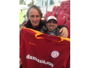 Florya'daki Galatasaray antrenmanında anlamlı buluşma