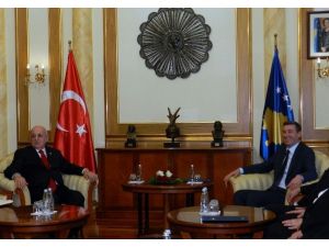 TBMM Başkanı Kahraman, Kosovalı Mevkidaşı Veseli’yle Görüştü
