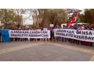 Turan Derneği’nden ‘Kansa Kan Cansa Can Yanındayız Azerbaycan’ Etkinliği