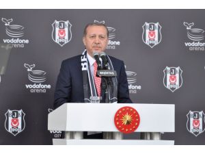 Vodafone Arena’da başlama vuruşu Erdoğan ve Davutoğlu’ndan