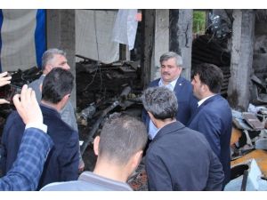 Milletvekili Çaturoğlu Patlama Yaşanan Okulu İnceledi