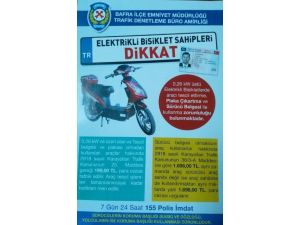 Emniyetten ‘Elektrikli Bisiklet’ Uyarısı