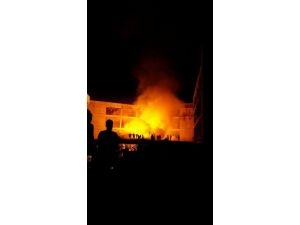 Bölge Hastanesi İnşaatında Yangın