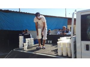 Reyhanlı’da 400 Kilo Süt Ve Süt Ürünü İmha Edildi
