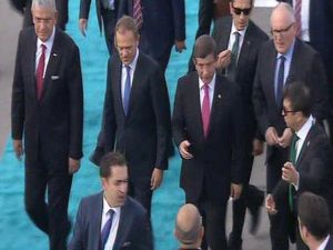 AB Konseyi Başkanı Tusk ve Almanya Başbakanı Merkel Gaziantep’te