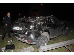 Samsun’da Otomobil Takla Attı: 7 Yaralı