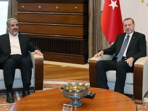 Cumhurbaşkanı Erdoğan, Halid Meşal ile görüştü