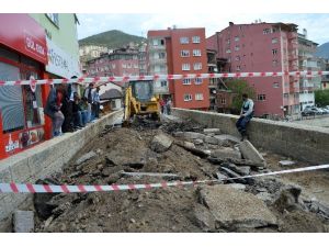 Tarihi Torul Köprüsünde Restorasyon Başladı