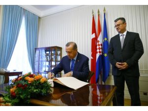 Erdoğan, Hırvatistan başbakanını kabul etti