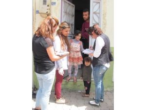 Araban İlçesinde, 225 Suriyeli Çocuğa Aşı Yapıldı