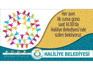 Haliliye Belediyesinin Mayıs Ayı Halk Günü Toplantısı Cuma Yapılacak