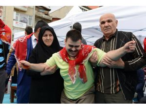 Engelliler için asker uğurlama töreni