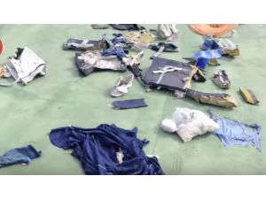 Mısır uçağının enkaz parçalarının görüntüleri yayınlandı