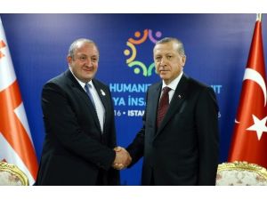 Cumhurbaşkanı Erdoğan, Margvelashvili İle Görüştü
