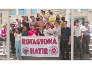 Antalya Adliyesi'nde rotasyon eylemi