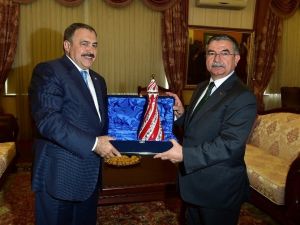 Bakan Eroğlu’ndan Milli Eğitim Bakanı Yılmaz’a Ziyaret