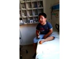 İğneden Korkan Çocuk Sosyal Medyada Fenomen Oldu