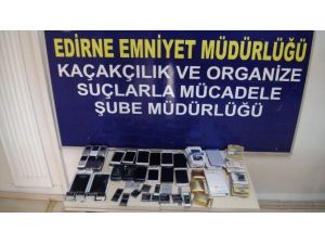 Edirne’de Kaçak Telefon Operasyonu