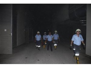 Mersin Arena Stadyumu'nda yangın