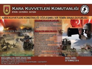 Sözleşmeli er ve erbaş başvurusu için gereken koşullar açıklandı