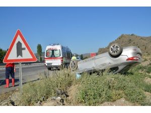 Osmancık’ta trafik kazası : 3  yaralı