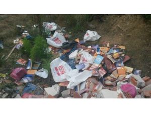 FETÖ’cü öğretmen baskından önce yüzlerce kitabı çöpe attı