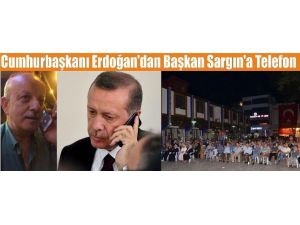 Cumhurbaşkanı Erdoğan, Başkan Sargın’ın cep telefonundan İzniklilere seslendi